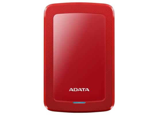 ADATA HV300 1TB Slim Sleek Compact External Hard Drive (Red)